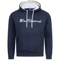 BEN SHERMAN Casual Hommes Sweat à Capuche 0067810-MARINE