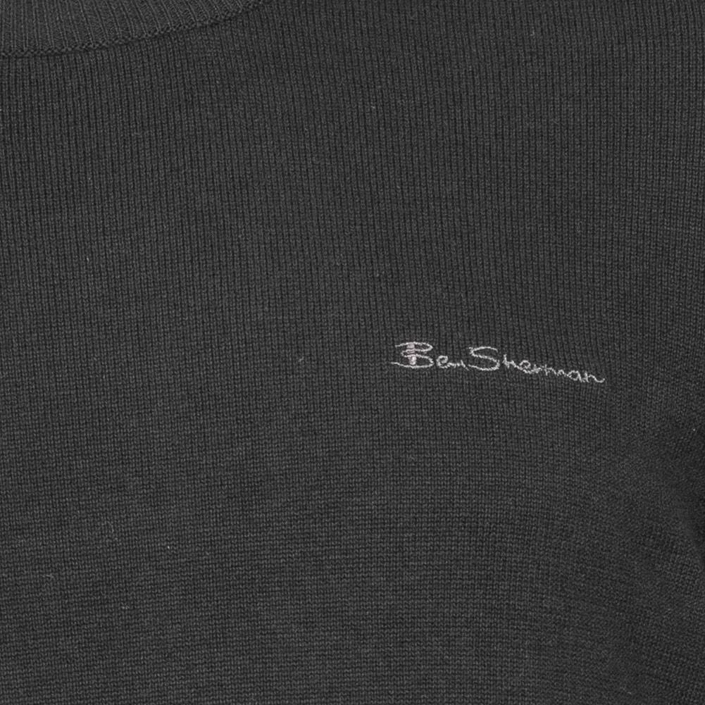 BEN SHERMAN Crew Neck Hommes Sweat-shirt 0072163-NOIR – Image 4