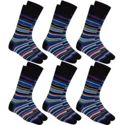 Calvin Klein Cotto Luxueux Hommes Chaussettes 6 Paires 100001928-008