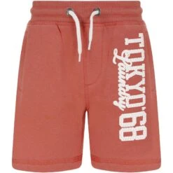 Tokyo Laundry Script Hommes Short En Sweat 1G16065 Pêche Fanée