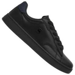 G-STAR RAW CADET Denim Femmes Sneakers En Cuir 2241 002522 NOIR