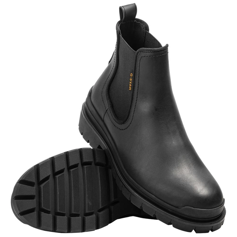 G-STAR RAW BLAKE Femmes Bottines Chelsea En Cuir 2241 043711 NOIR – Image 2