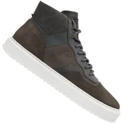 G-STAR RAW ROCUP II Mid Hommes Sneakers En Cuir 2242 007716 GR
