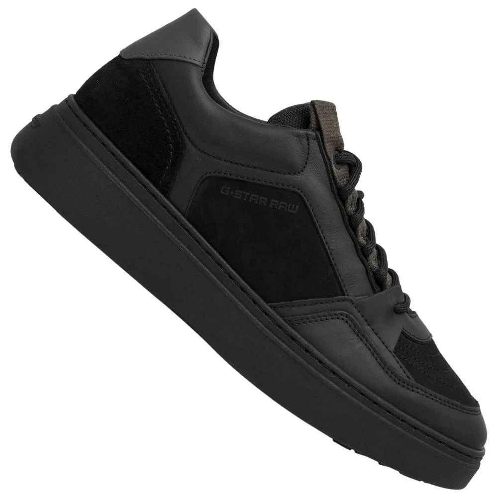 G-STAR RAW LASH Web Tnl Hommes Sneakers En Cuir 2242 009515 NOIR