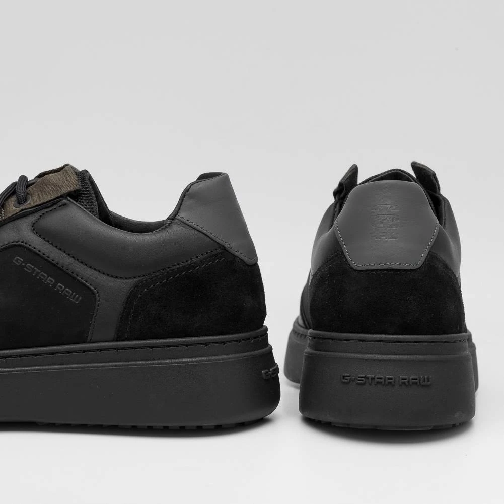 G-STAR RAW LASH Web Tnl Hommes Sneakers En Cuir 2242 009515 NOIR – Image 2