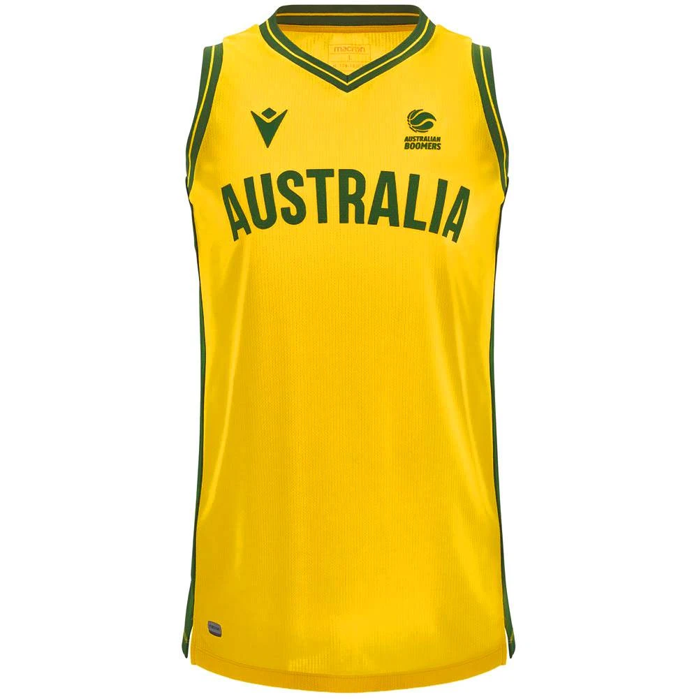Australie Ballon De Basket Macron Hommes Maillot Extérieur 58563040