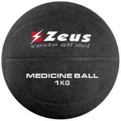 Zeus Medecine Ball 1 Kg Noir