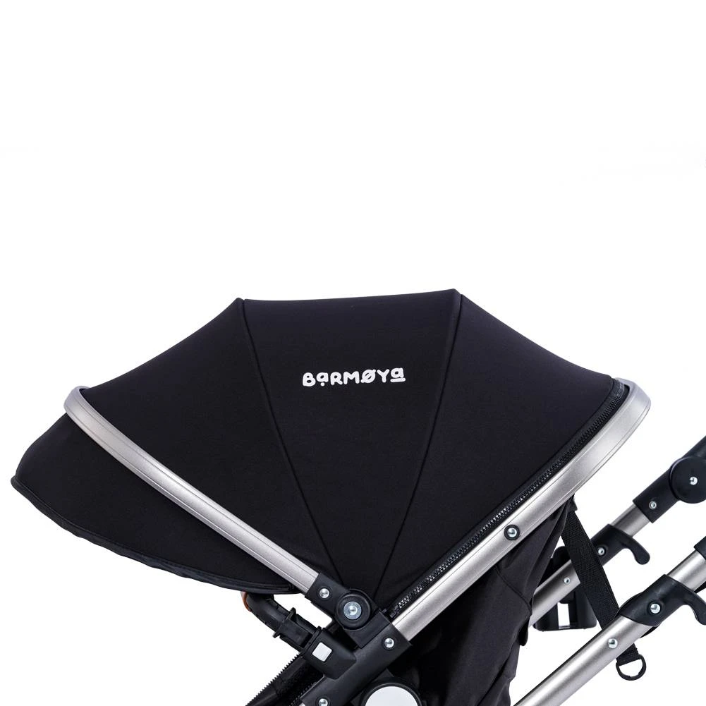 Barmøya Ensemble Complet De Poussette Combinée 3 En 1 Noir – Image 12