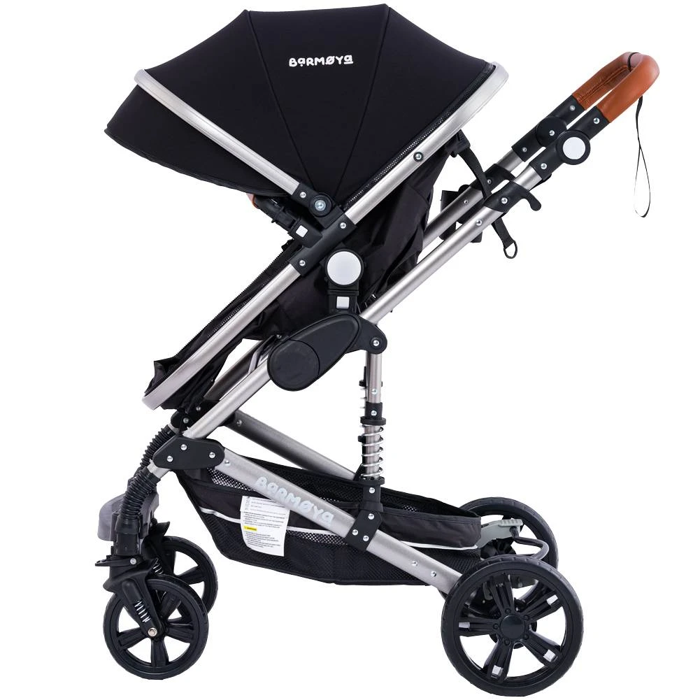 Barmøya Ensemble Complet De Poussette Combinée 3 En 1 Noir – Image 6