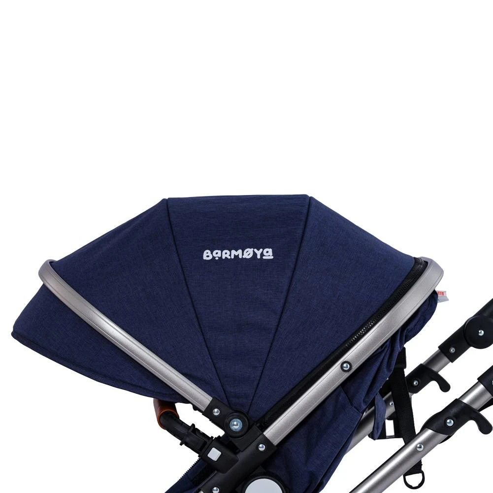 Barmøya Ensemble Complet De Poussette Combinée 3 En 1 Marine – Image 10