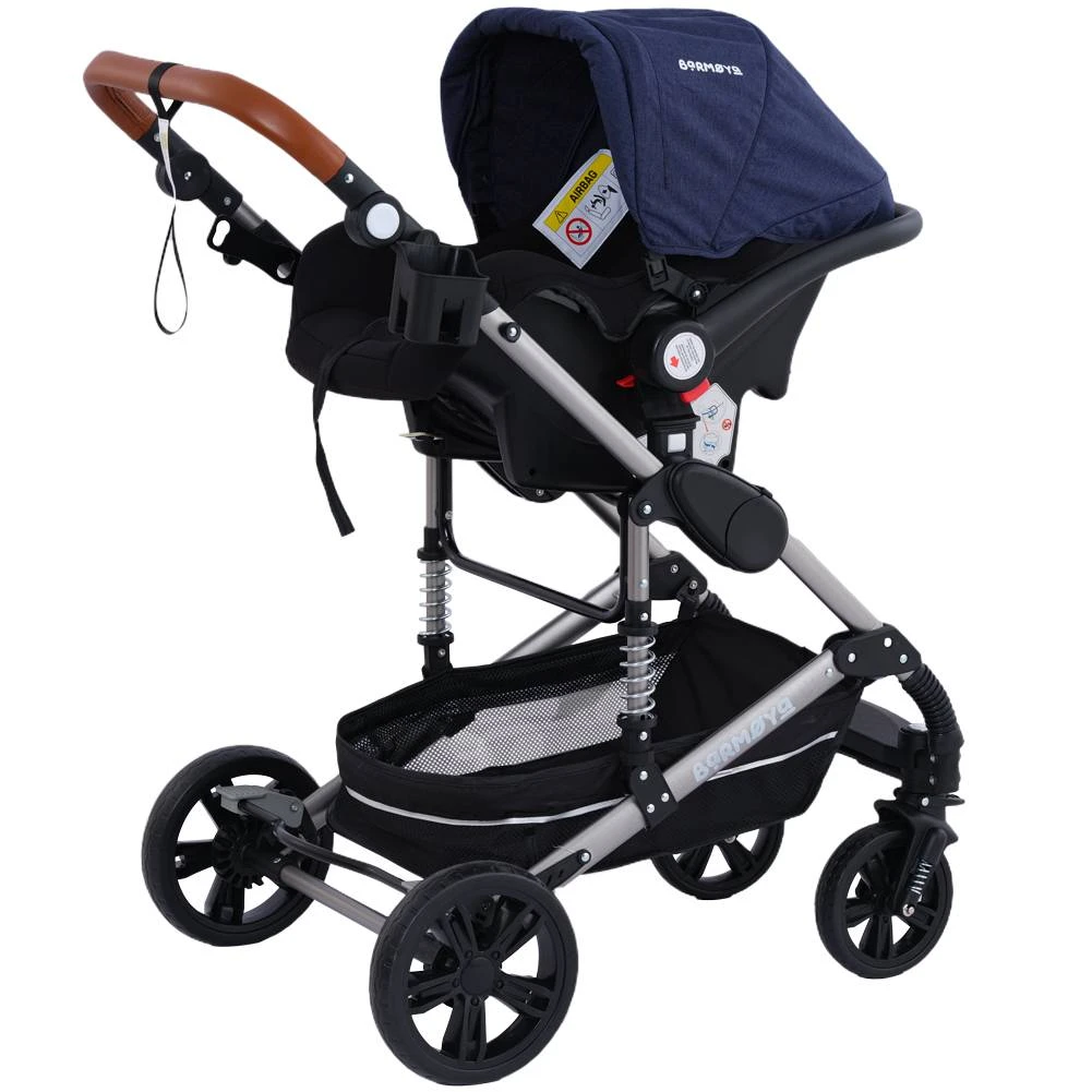 Barmøya Ensemble Complet De Poussette Combinée 3 En 1 Marine – Image 5