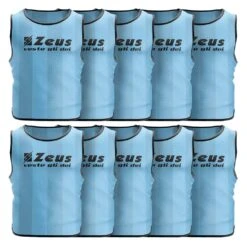 Zeus Lot De 10 Bavoir D'entraînement Sky