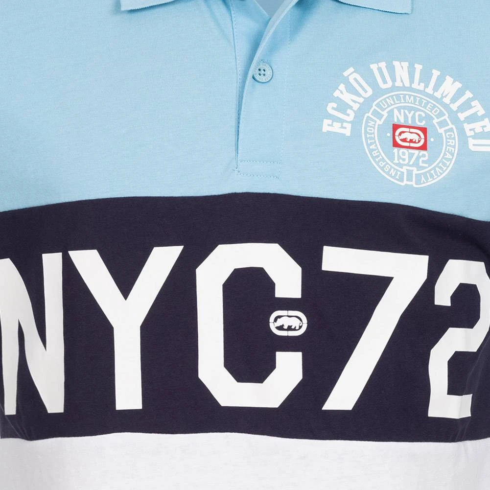 Ecko Unltd. Premium Hommes Polo EFM04794-BLEU – Image 4