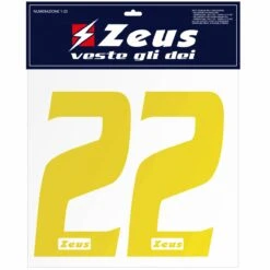 Zeus Kit De Transfert Des Numéros De 1 à 22 10cm Jaune