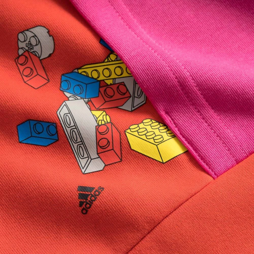 Adidas X LEGO® Bricks Boxy Cropped Enfants Sweat à Capuche GQ4157 – Image 3