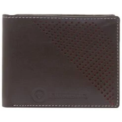 Lambretta Hommes Portefeuille Classique En Cuir JBLW11-WALLET-DKBROWN