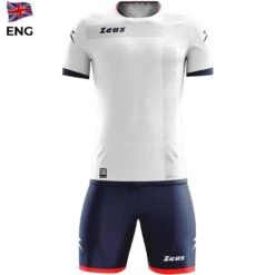 Zeus Mundial Teamwear Set Maillot Avec Short Blanc Marine