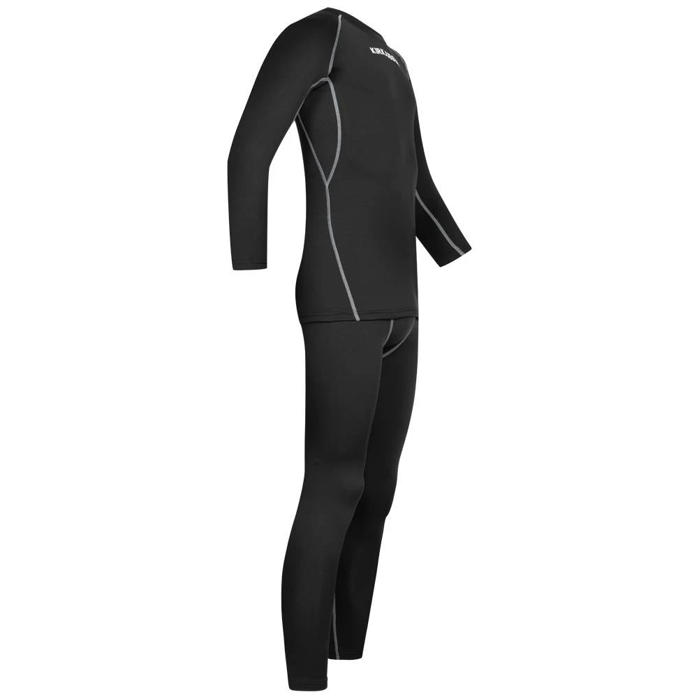 KIRKJUBØUR ® "Hafjall" Hommes Set Sous-vêtements Thermo 2 Pièces Noir – Image 5