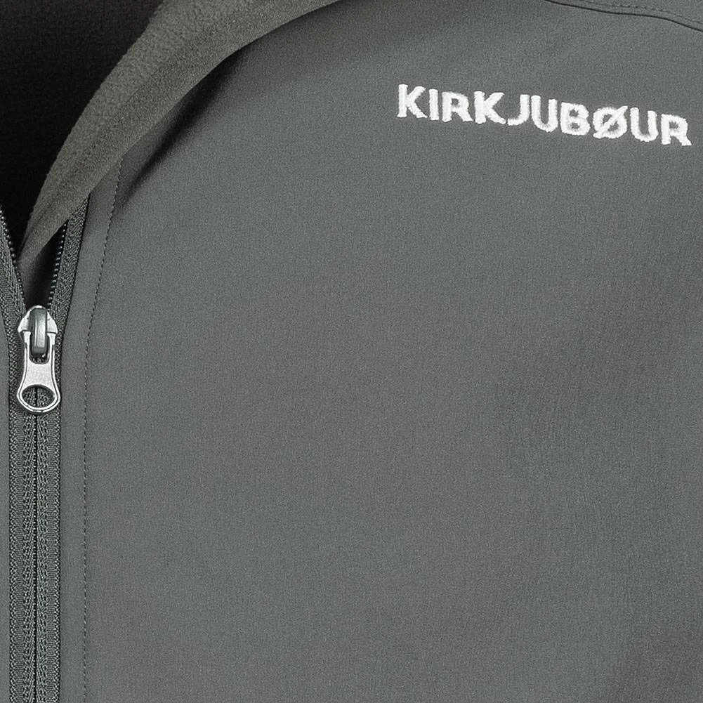 KIRKJUBØUR® "Hestur" Hommes Veste SOFTSHELL Colonne D'eau 10 000 Mm Gris – Image 7