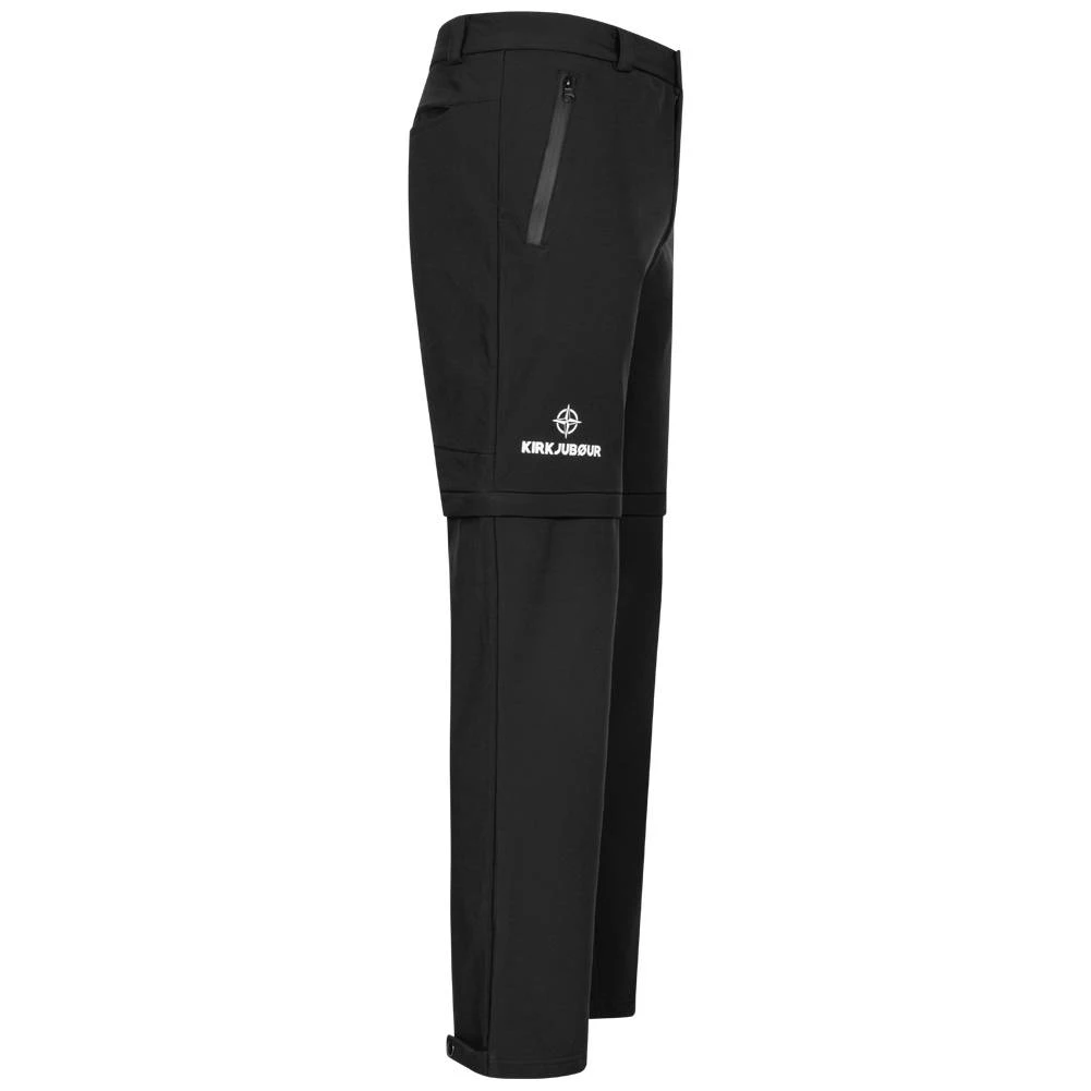 KIRKJUBØUR® Zip-Off Hommes 2-en-1 Pantalon De Randonnée Et De Trekking Noir – Image 8