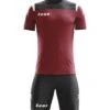 Zeus Kit Vesuvio Ensemble De Foot 2 Pièces Rouge Foncé Noir