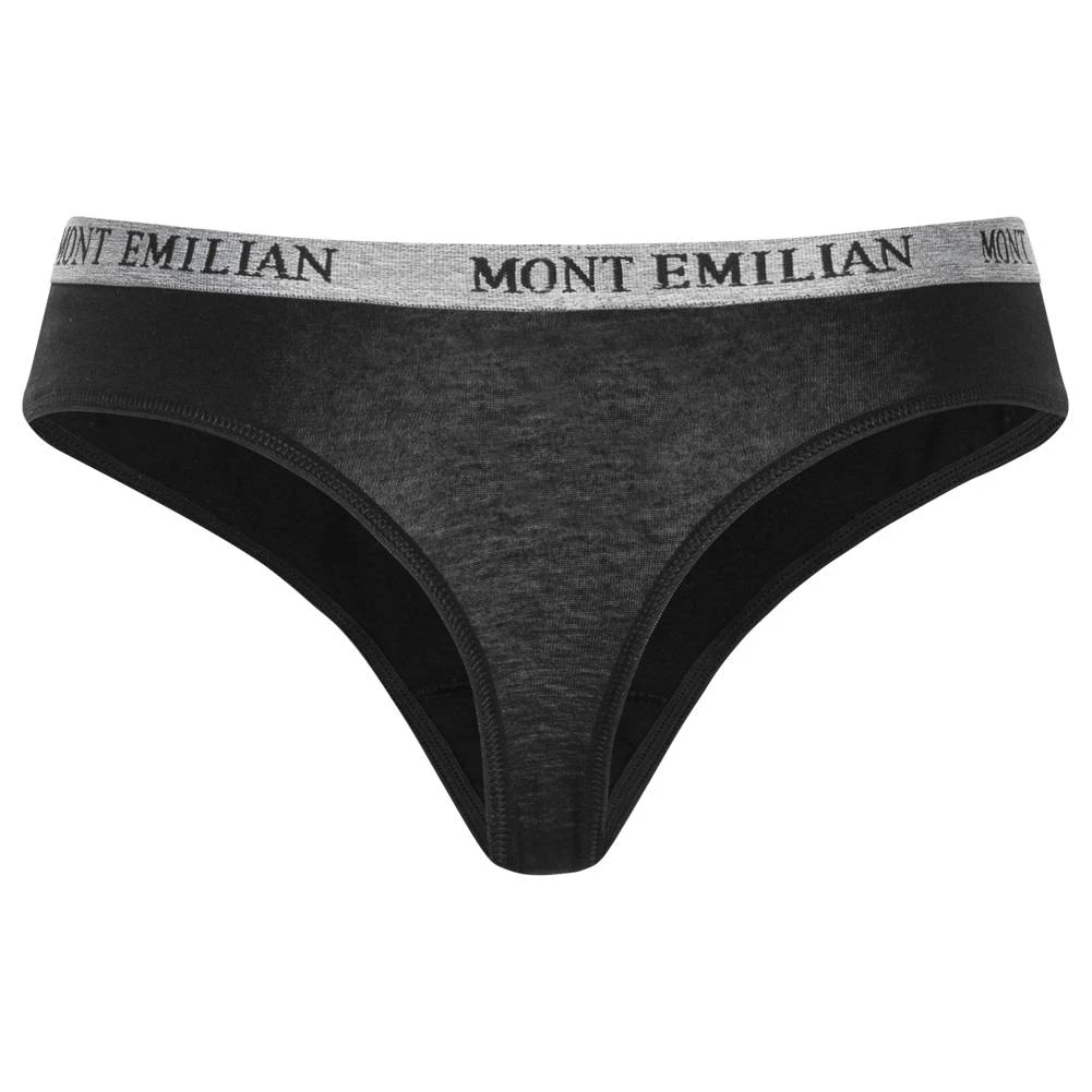 MONT EMILIAN "Colmar" Femmes String Lot De 8 Noir – Image 6