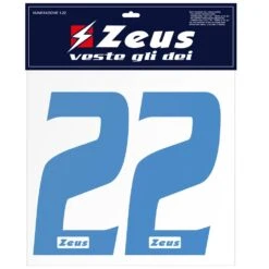 Zeus Kit De Transfert Des Numéros De 1 à 22 25cm Senior Royal Blue