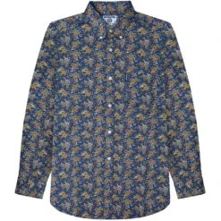 Lambretta Paisley Hommes Chemise à Manches Longues RWIS1381