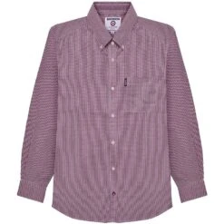 Lambretta Gingham Check Hommes Chemise à Manches Longues RWIS1384