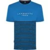 Lambretta Striped Hommes T-shirt SS0017-DK BLEU