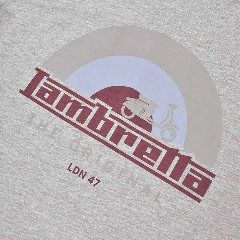 Lambretta Record Hommes T-shirt SS0161-GRY LMR – Image 3