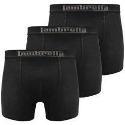 Lambretta Retro Hommes Boxer-short Lot De 3 SS0706-NOIR