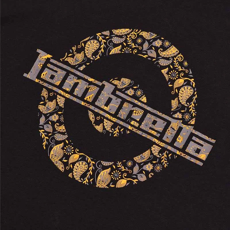 Lambretta Paisley Logo Hommes T-shirt SS1011-NOIR – Image 2