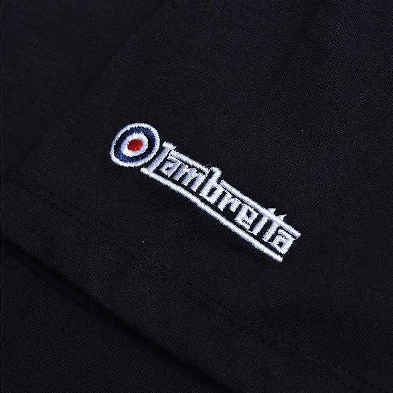 Lambretta Paisley Logo Hommes T-shirt SS1011-NOIR – Image 4