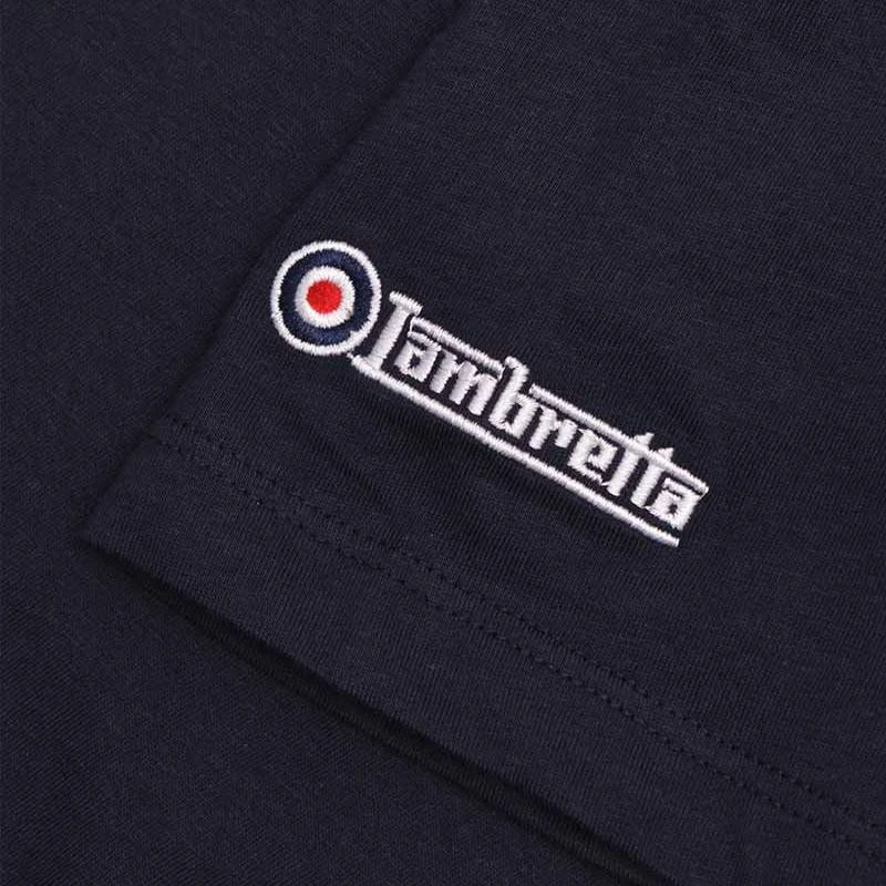 Lambretta Paisley Box Hommes T-shirt SS1015-MARINE – Image 3