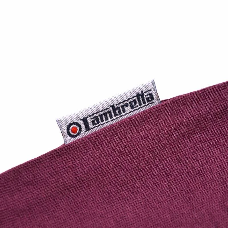 Lambretta Logo Stripe Hommes T-shirt SS5266-RAISIN – Image 4
