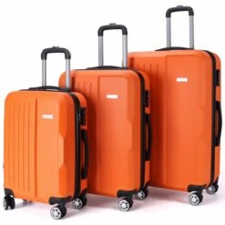 VERTICAL STUDIO "Visby" 20" 24" 28" Valise Ensemble De 3 Ambre