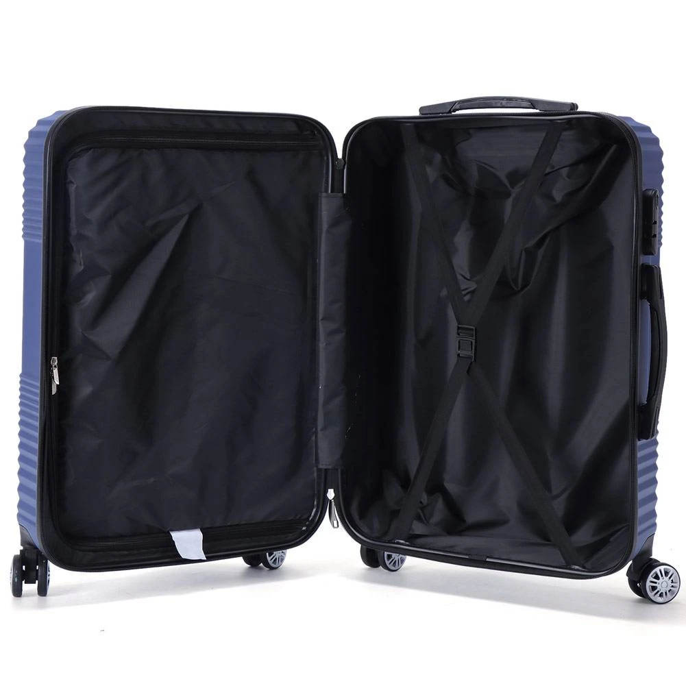 VERTICAL STUDIO "Stavanger" 20" 24" 28" Valise Ensemble De 3 Bleu Foncé – Image 7